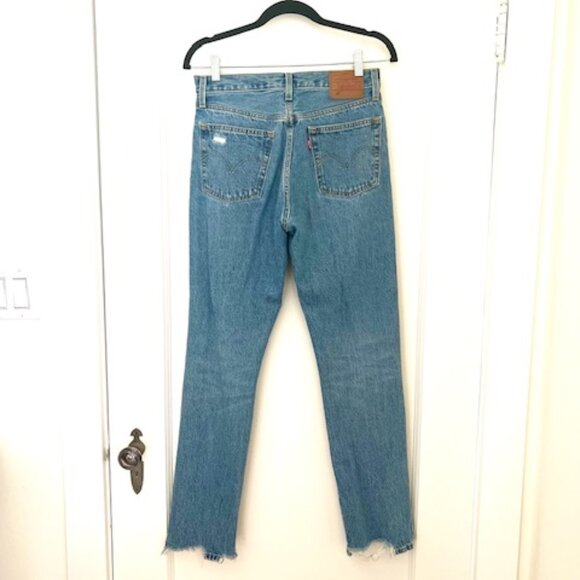 Levi's 501 Distressed Boyfriend Sz 27 NWOT - Picture 6 of 8